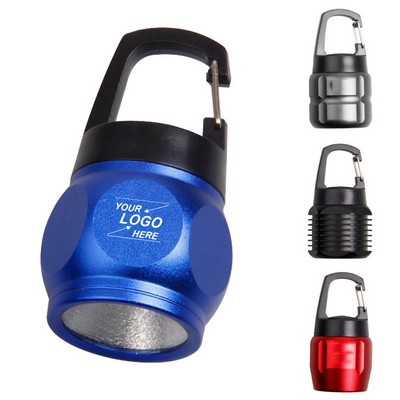 Bright COB LED Carabiner Flashlight