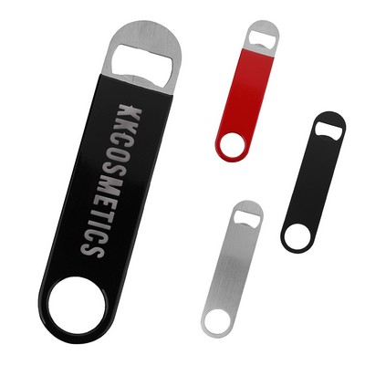 Vinyl Wrapped Stainless Steel Bottle Opener