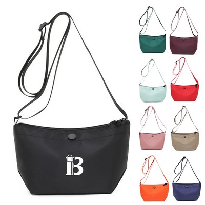 Nylon Wallet Purses Crossbody Bags With Zipper Pocket