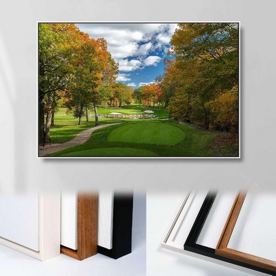 24" X 24" Framed Canvas Wrap - White