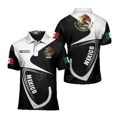 Men's Custom Full Color Sublimation Performance Polo Shirt