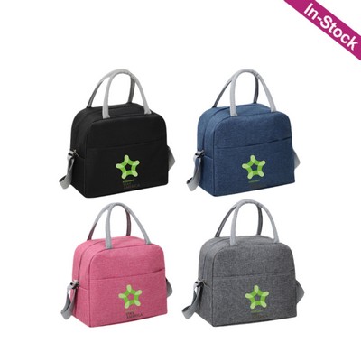 Reusable Insulated Lunch Bag with Adjustable Shoulder Strap