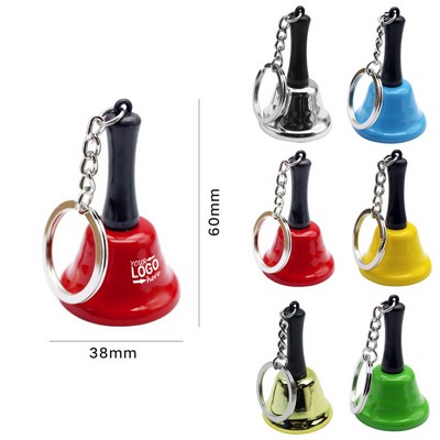 Metal Hand Bell Keychain