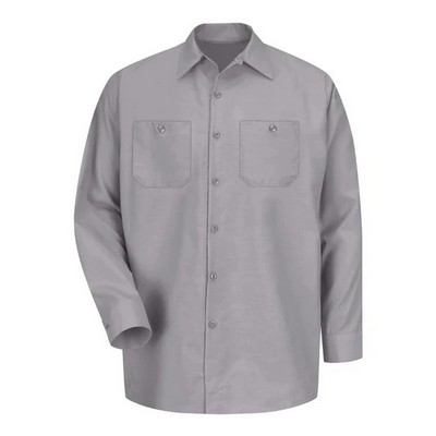 Red Kap® Industrial Long Sleeve Silver Shirt