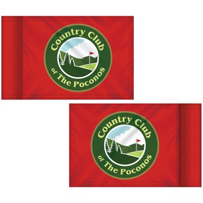 6" x 8" Double Sided Golf Flag with Tube