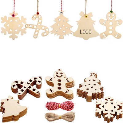 Wooden Christmas Hanging Ornaments