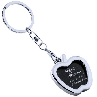 Zinc Alloy Apple-Shaped Mini Frame Keychain