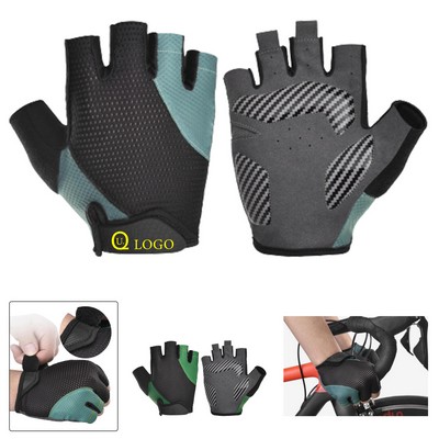 Microfiber Half Finger Sports Cycling Glove