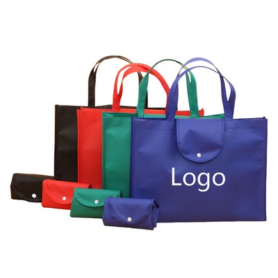 Collapsible Non-Woven Bag With Button