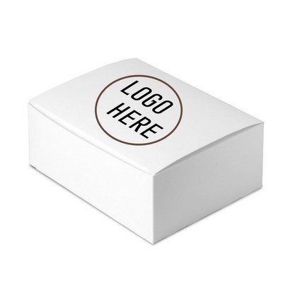 Large Gloss White Paperboard Lunch Boxes