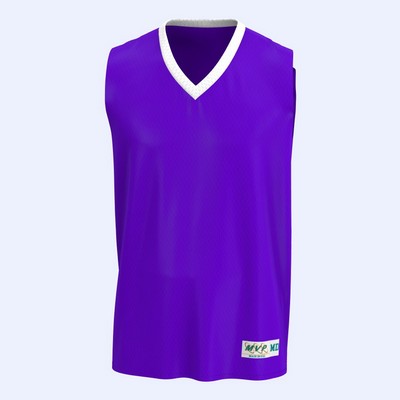 Non Reversible V-neck Jersey