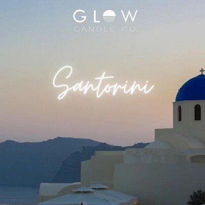 Glow Candle Company 14Oz Santorini Soy Candle