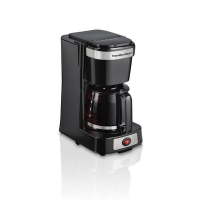 Hamilton Beach 5 Cup Compact Coffee Maker With Glass Carafe, Drip Coffee Maker, 46110