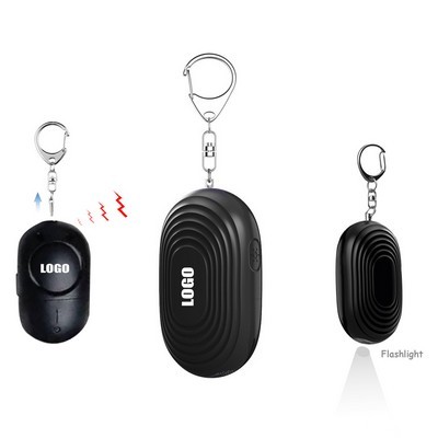 Oval Shaped Safety Alarm With Flashlight