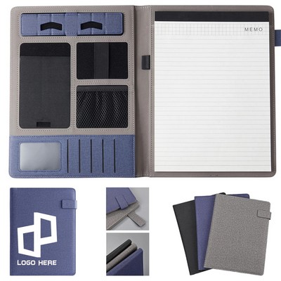 A4 Multi-Functional Leather Business Portfolio