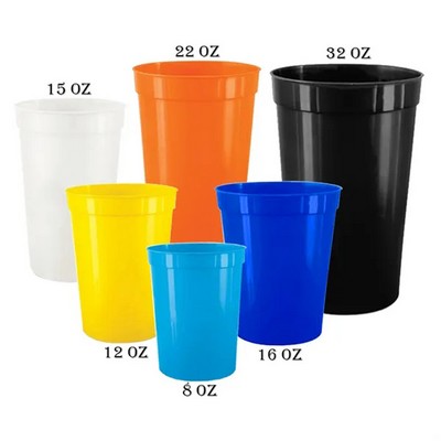 Reusable Plastic Stadium Rainbow Cups