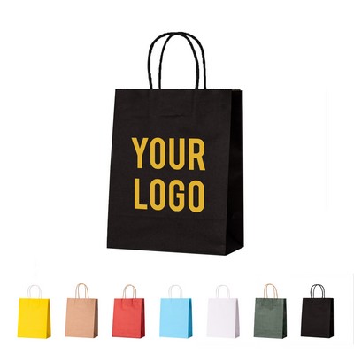 Kraft Shopping Bags With Handles Bulk