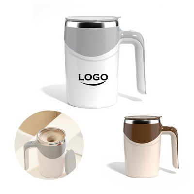 13 Oz Stainless Steel Magnetic Rotating Coffee Mug