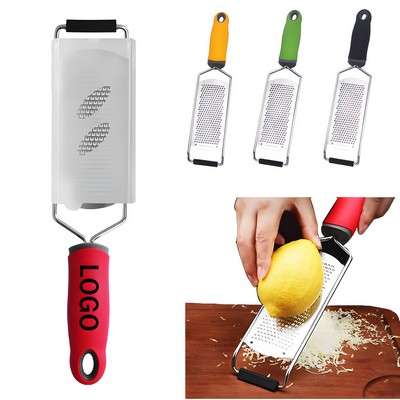 Professional Stainless Steel Cheese Grater Lemon Zester w/Handle