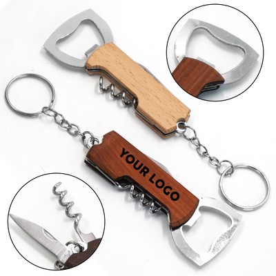 Creative Keychain Beer Bottle Opener With Customizable Logo