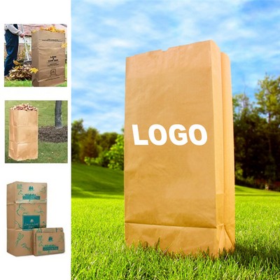 30-Gallon Eco-Friendly Kraft Paper Self Standing Yard Waste Bag