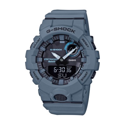 G-Shock Mens Power Trainer Bluetooth Ana/Digi Watch Gray Blue