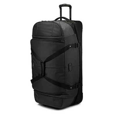 High Sierra Fairlead 34" Drop Bottom Wheeled Duffel Bag - Mercury/Black