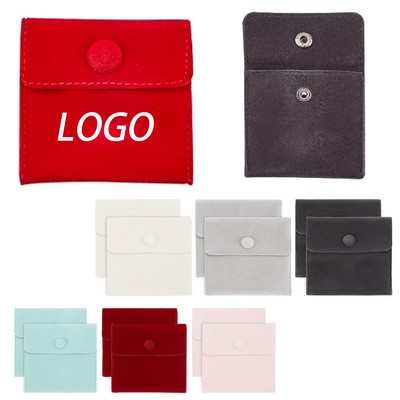 Velvet Jewellery Packaging Snap Bags