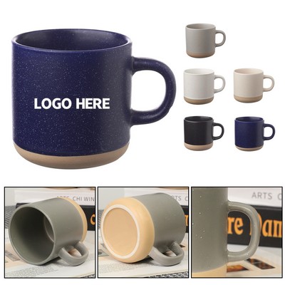 11 oz. Coffee Mugs with Speckled Features.