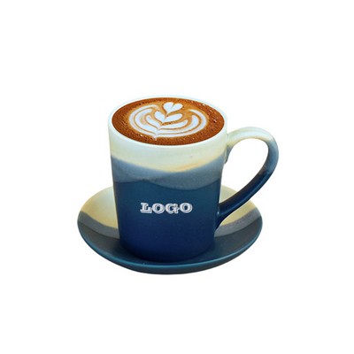 Gradient Mountain Blue Coffee Cup