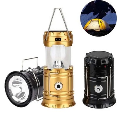 Collapsible Solar Powered LED USB Rechargeable Lantern