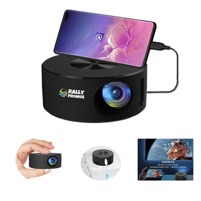 LED Mini Projector USB Powered Support Wired Connection Phone Screen