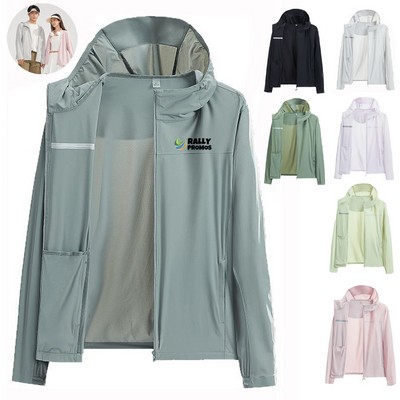 Women's UPF 50+ Sun Protection Jacket Hooded Cooling Shirt