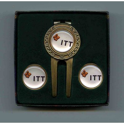 Celtic Divot Tool Gift Set W/ Ball Markers & Money Clip