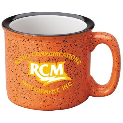 15 Oz. Orange Western Stoneware Coffee Mug w/White Interior