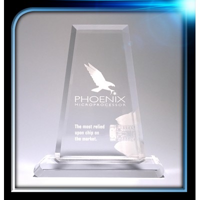 Executive Series Trapezoid Award w/Base (5"x7"x3/4")