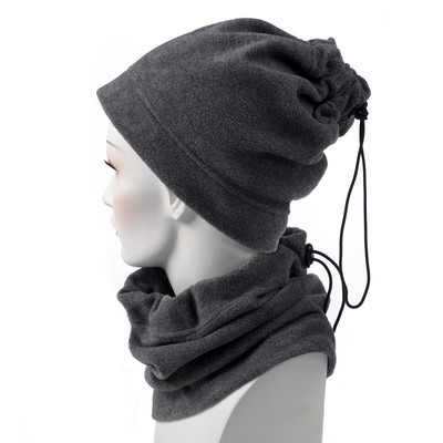 Charcoal Gray Fleece Neck Gaiter