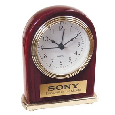 Rosewood Finish Alarm Clock