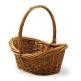 Oval Wicker Gift Basket w/Top Handle (14"x10"x6")