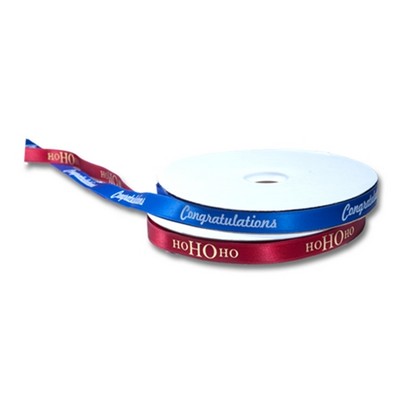 7/8" Single Faced Satin Continuous Imprint Ribbon