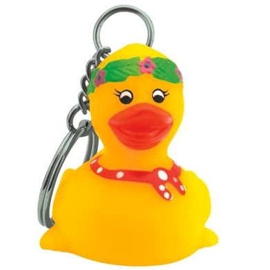 Rubber Friendly Duck Key Chain©