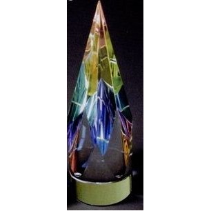 Optical Crystal Rainbow Cusp Award (5"x1 9/16")