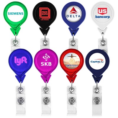 Tear Drop Retractable Badge Holder (Factory Direct - 10-12 Weeks Ocean)