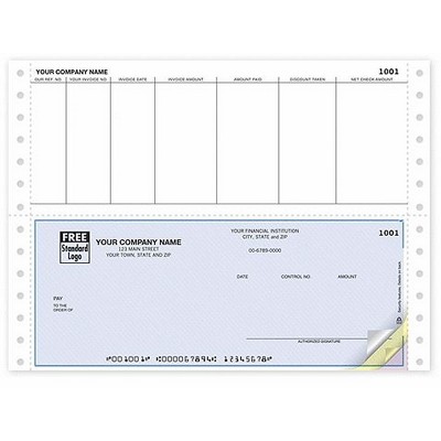 Continuous Bottom Accounts Payable Check (2 Part)