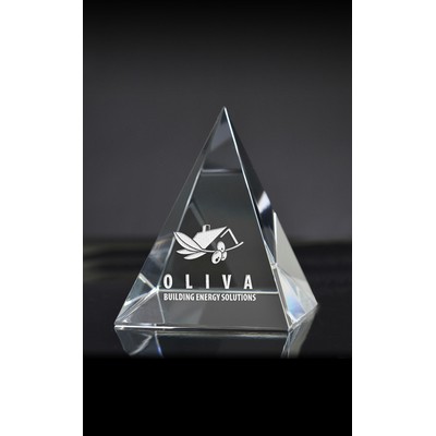 Large Pyramid Paperweight Award