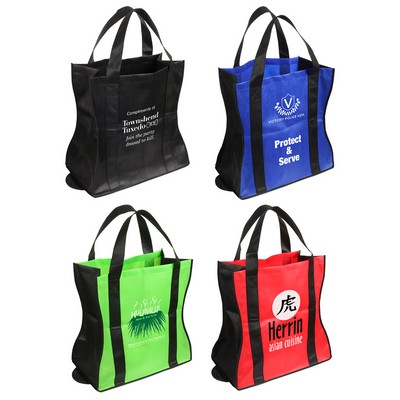 Wave Rider Non-Woven Folding Tote