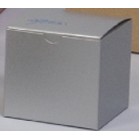 Tinted Gloss Silver Tuck-It® One-Piece Folding Gift Box (6"x6"x4")