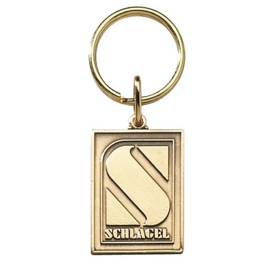 Economical Die Struck Brass Key Tag (1-1/2" x 3mm thick)