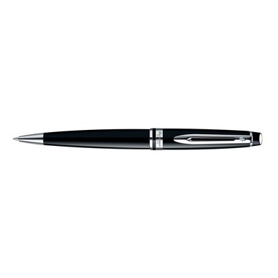 Waterman Expert Black Lacquer W/ Chrome Trim Ballpen