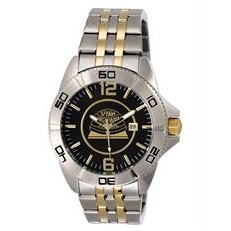 Remington Watch Round Dial Men's Watch w/ 2 Tone Bracelet